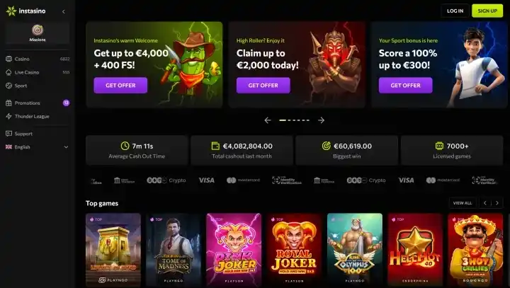 Instasino Casino casino review section 6